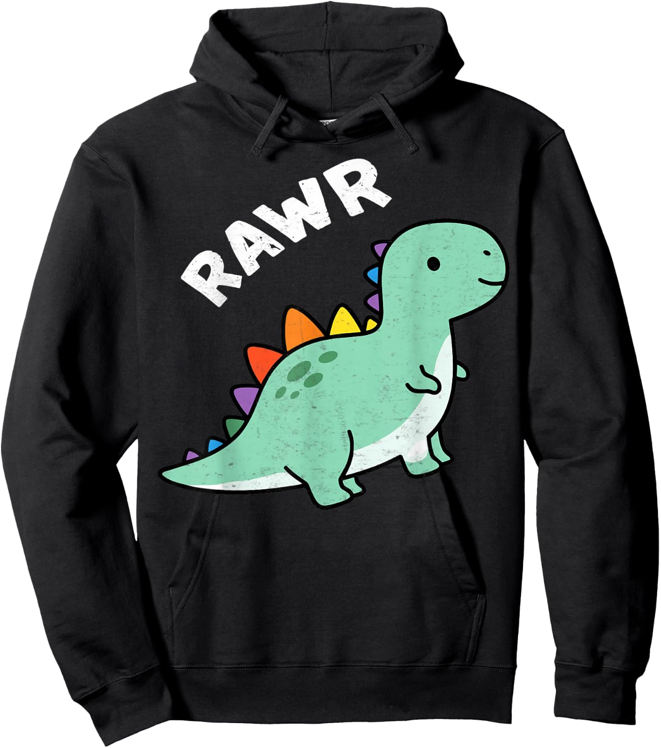 Rawr Cute Dinosaur Lover Dino Fans Boys Girls Hoodie - Hoodie | Black