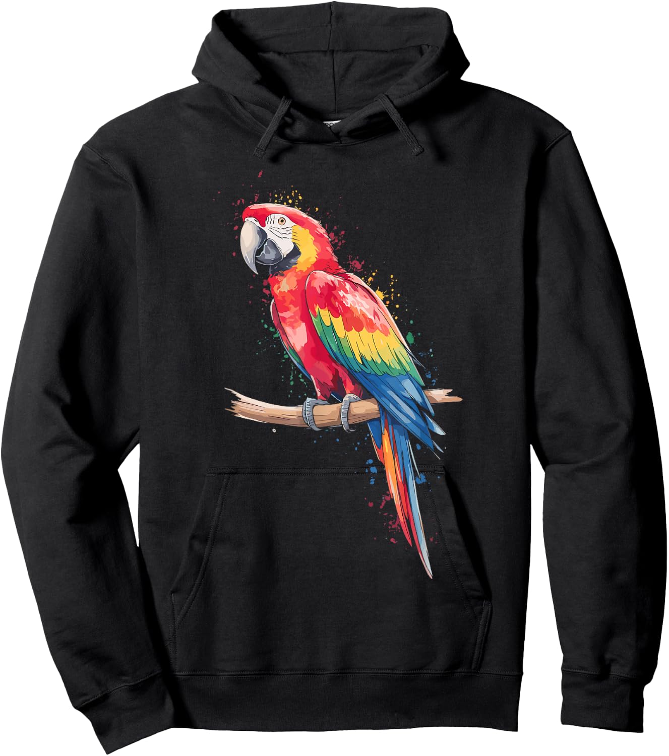 Watercolour Macaw Macaw Shirt Men Macaw Kids Hoodie - Hoodie | Black
