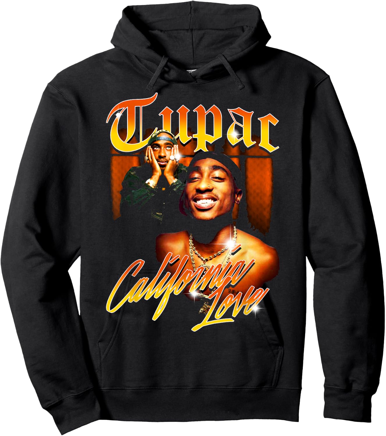 Official Tupac Love Vintage California Hoodie - Hoodie | Black
