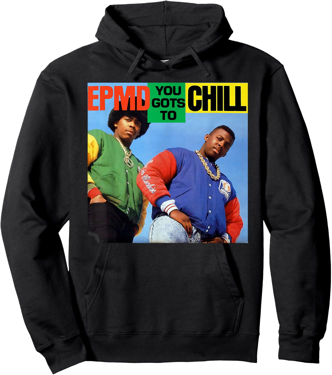 Control Industry EPMD You Gots To Chill - Men's Black Short Sleeve - Small - Music Fan Hoodie - Hoodie | Black