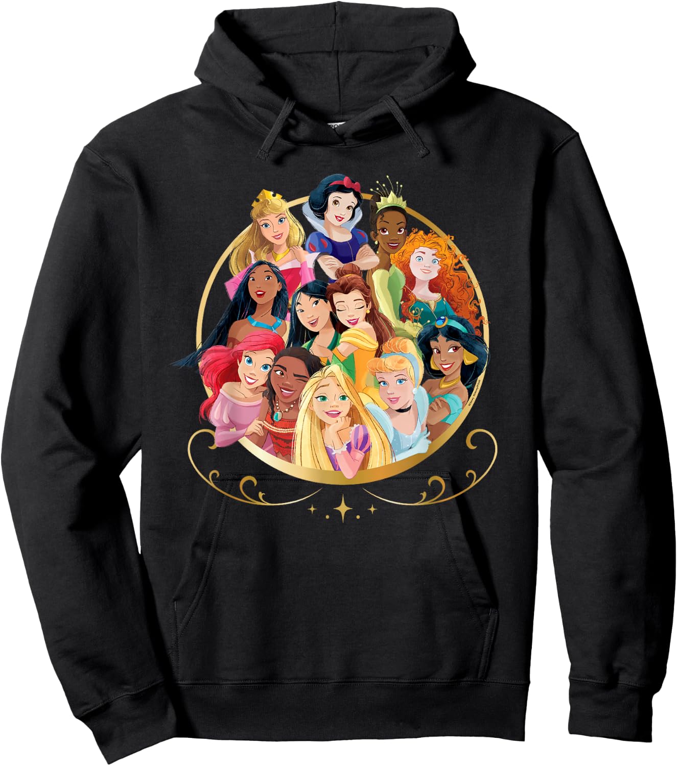 Disney Princess Royal Friends Group Hoodie - Hoodie | Black