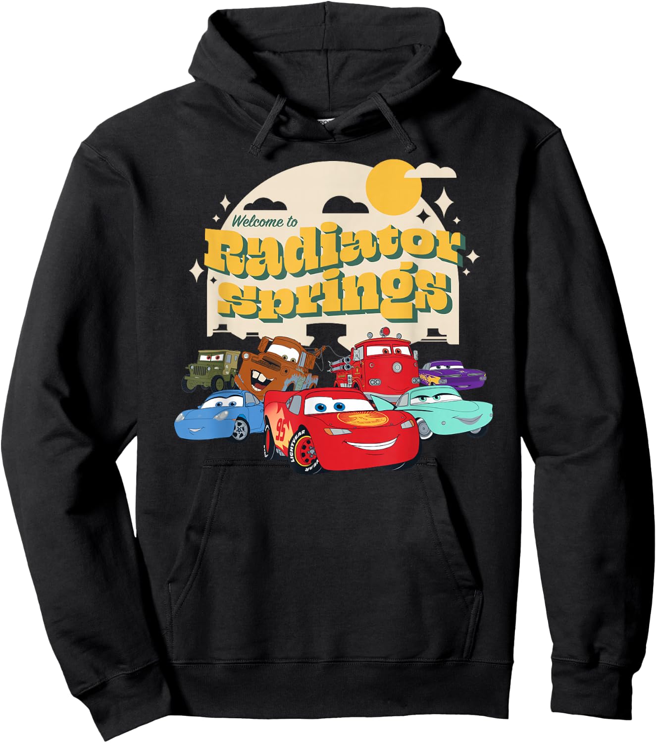 Disney Pixar Cars on The Road Radiator Springs Hoodie - Hoodie | Black