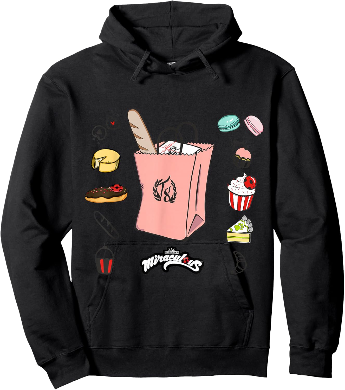 Miraculous Ladybug Marinette Bakery Selection Hoodie - Hoodie | Black