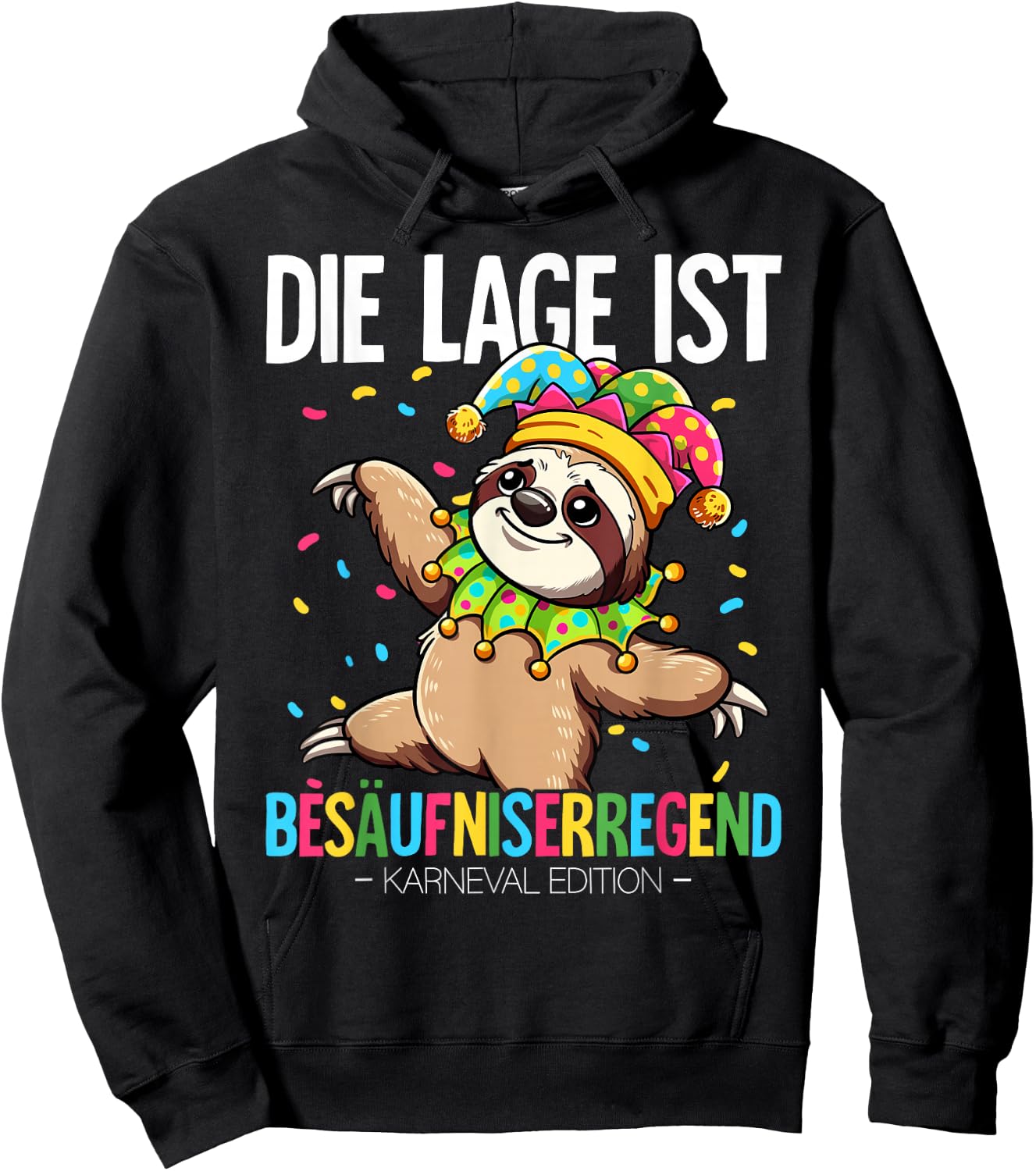 Cologne Carnival , black Hoodie - Hoodie | Black
