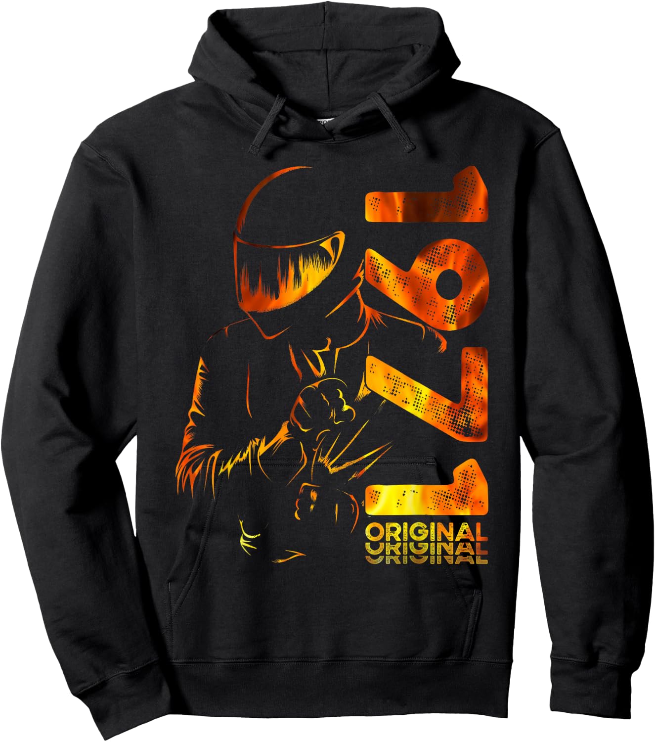 53rd Birthday Man Motorcycle Biker Biker 1971 , Black, S Hoodie - Hoodie | Black
