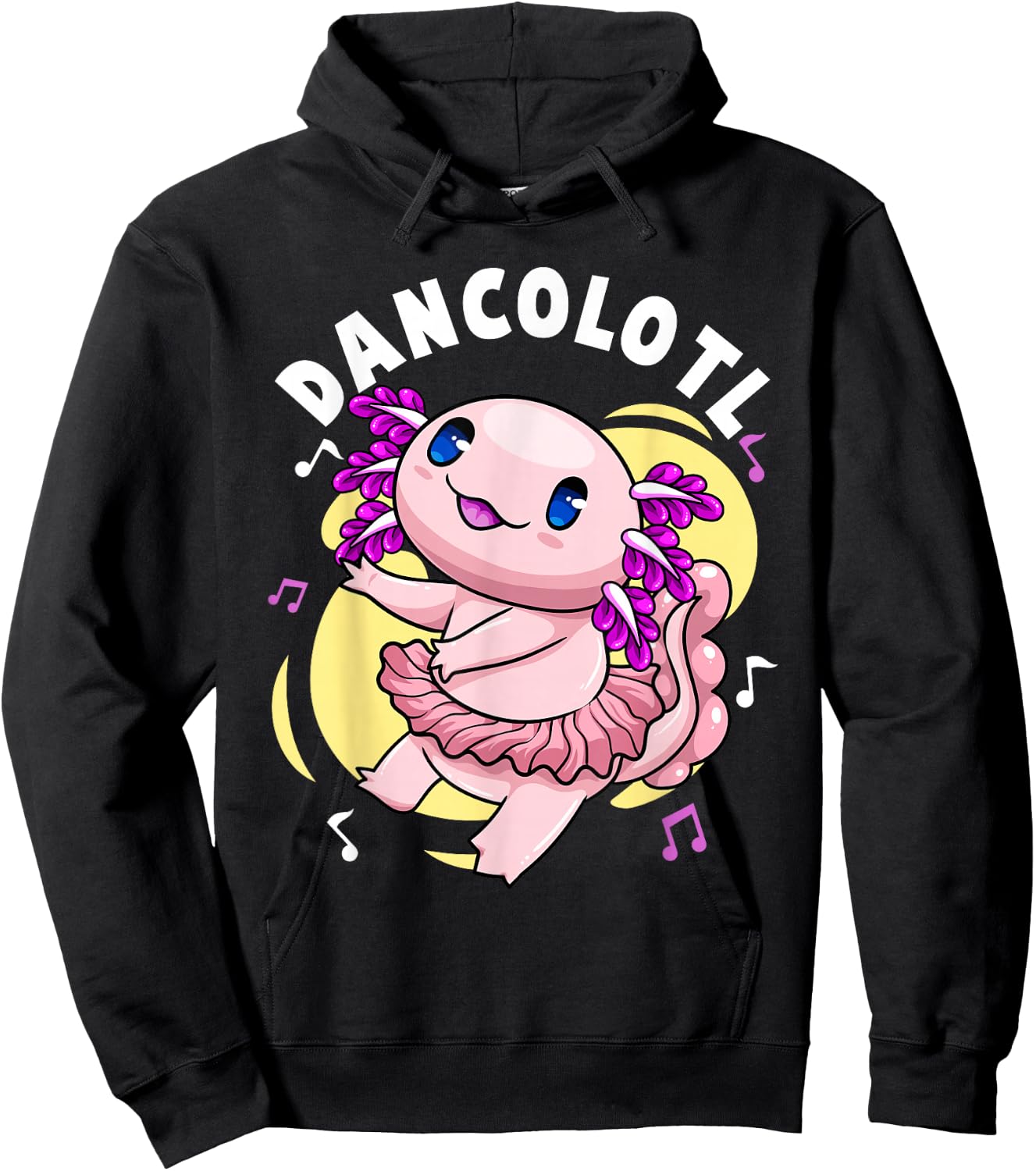 Dancolotl Kawaii Axolotl Dancing Axolotl Lover Ballet Dancer Hoodie - Hoodie | Black