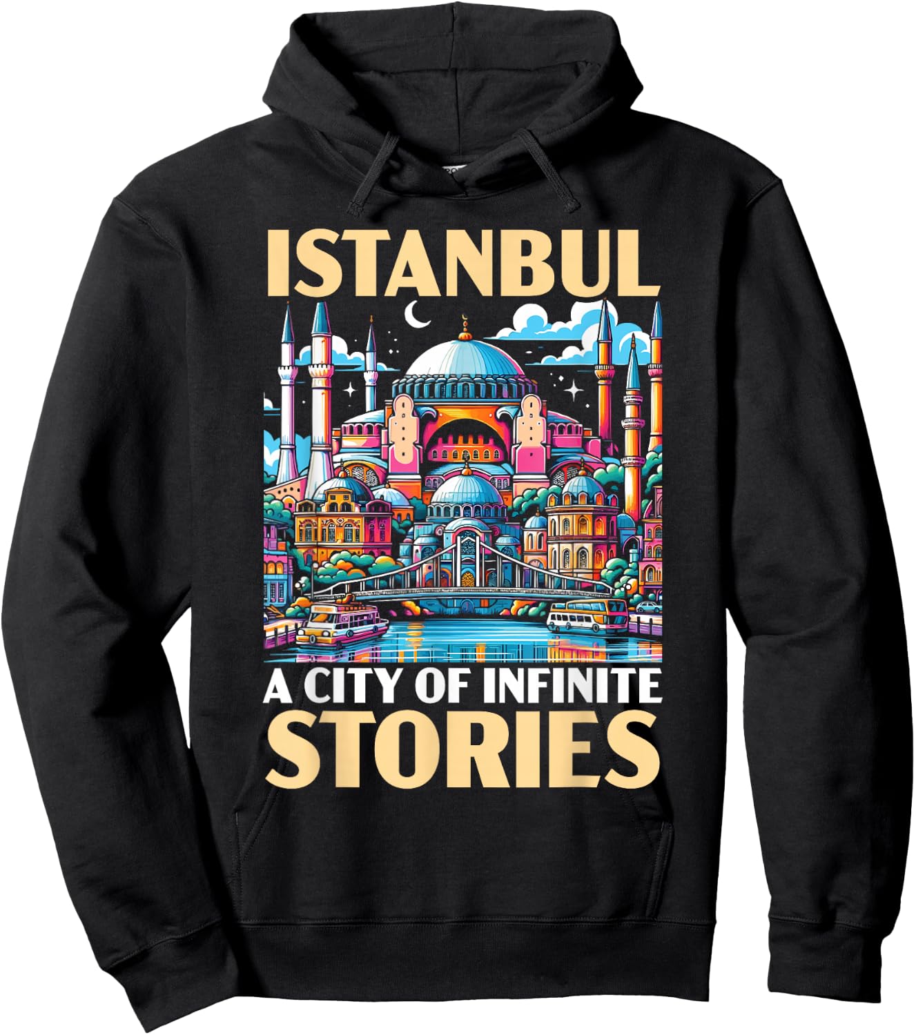 Istanbul Turkey Travel Vacation Turkish I Love Istanbul Hoodie - Hoodie | Black