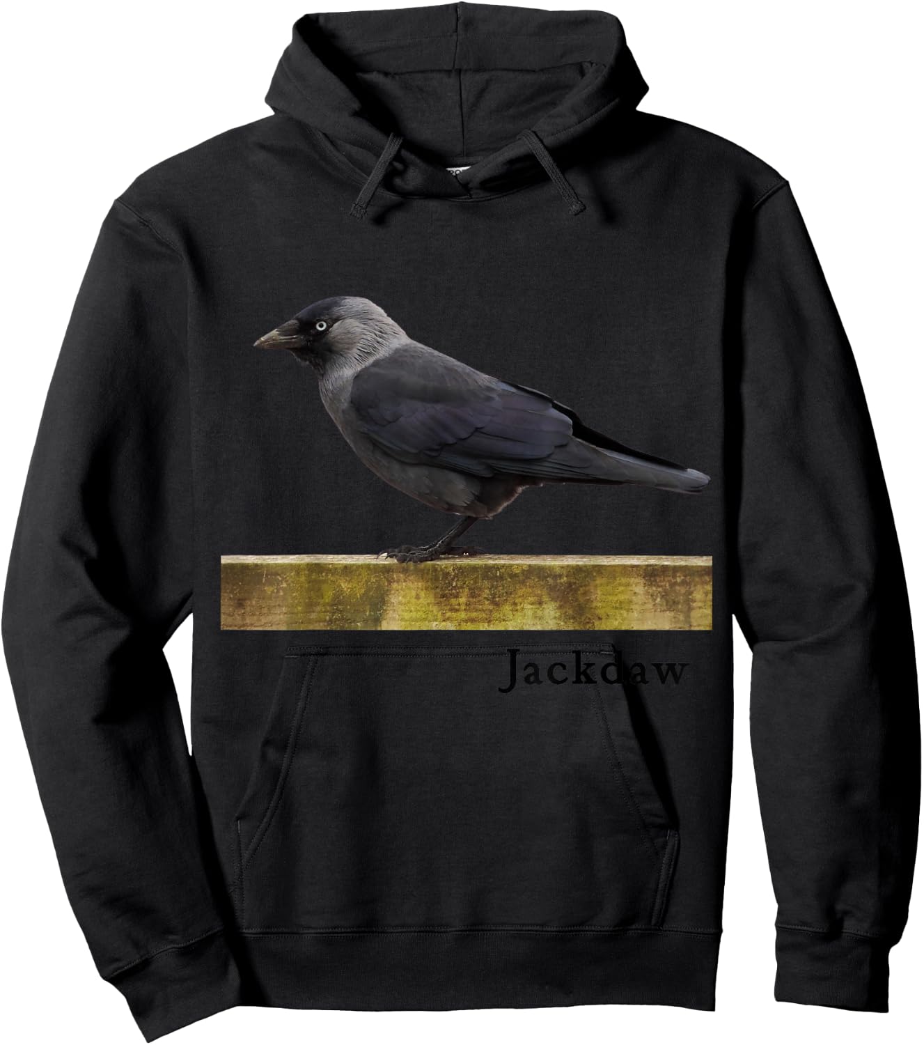 Jackdaw Bird Shirt Western Jackdaw Bird Ornithology Hoodie - Hoodie | Black