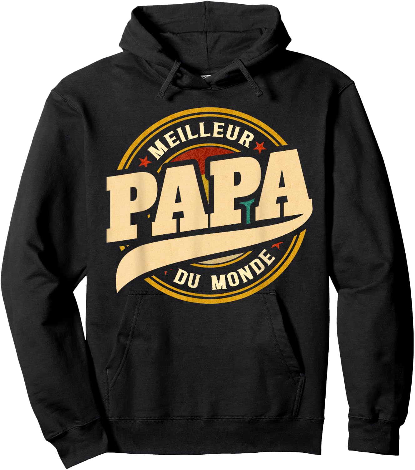 Father's Day Gift Vintage Best Dad In The World Hoodie - Hoodie | Black