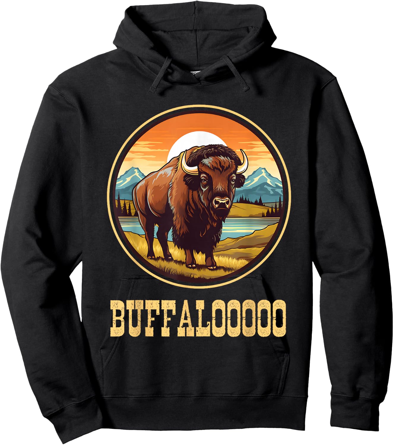 Lucky Buffalo Lucky Casino Shirt Slot Machine Hoodie - Hoodie | Black