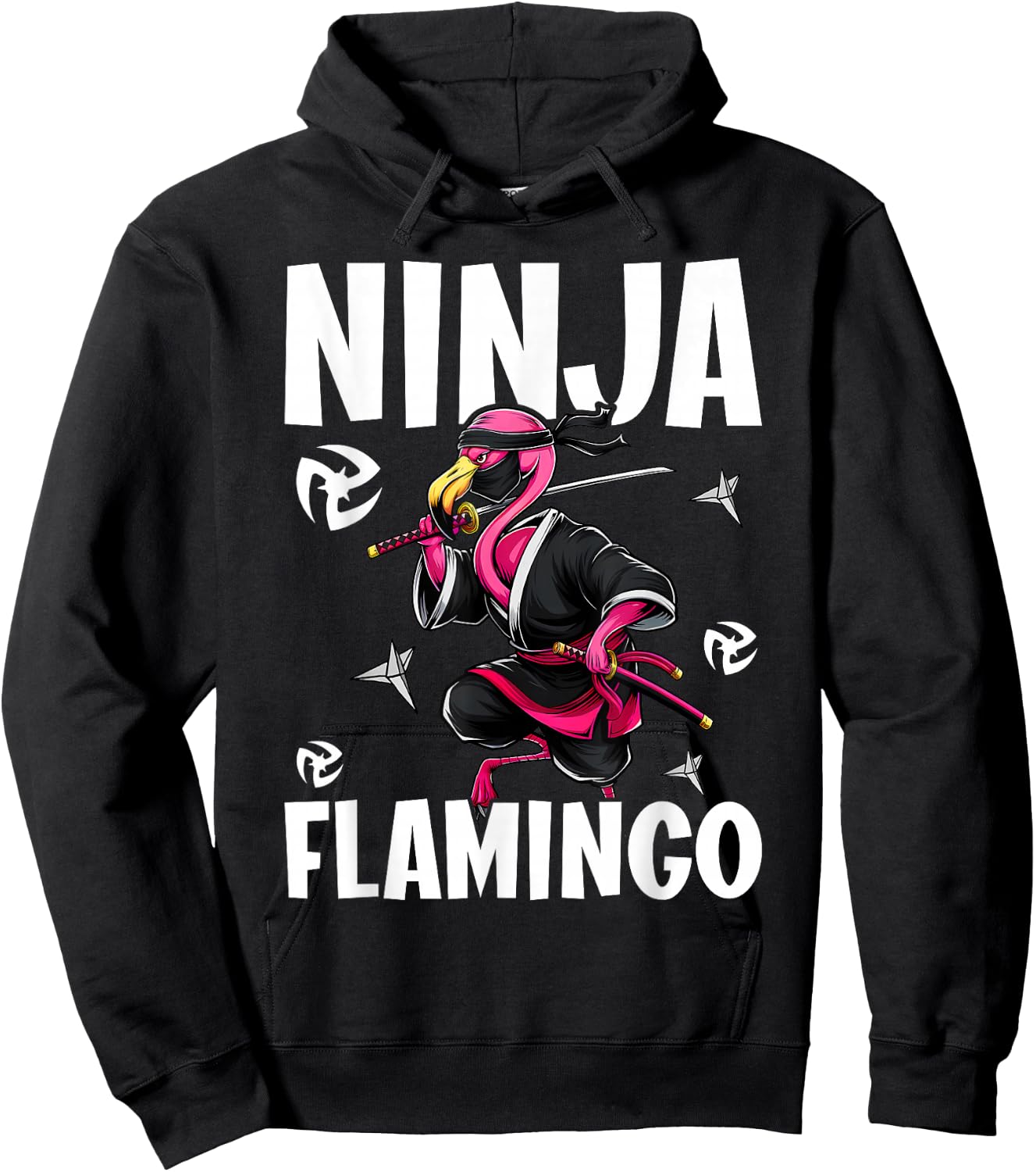 Ninja Flamingo Flamingo Ninja Hoodie - Hoodie | Black