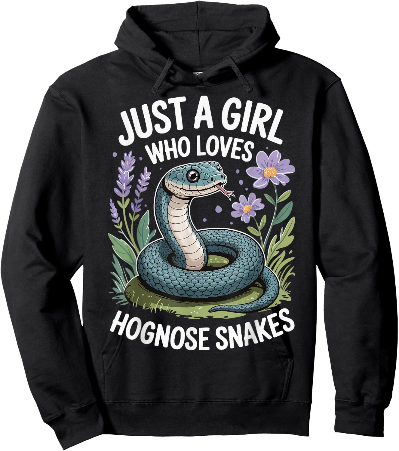 Just A Girl Who Loves Hognose Snakes Hoodie - Hoodie | Black