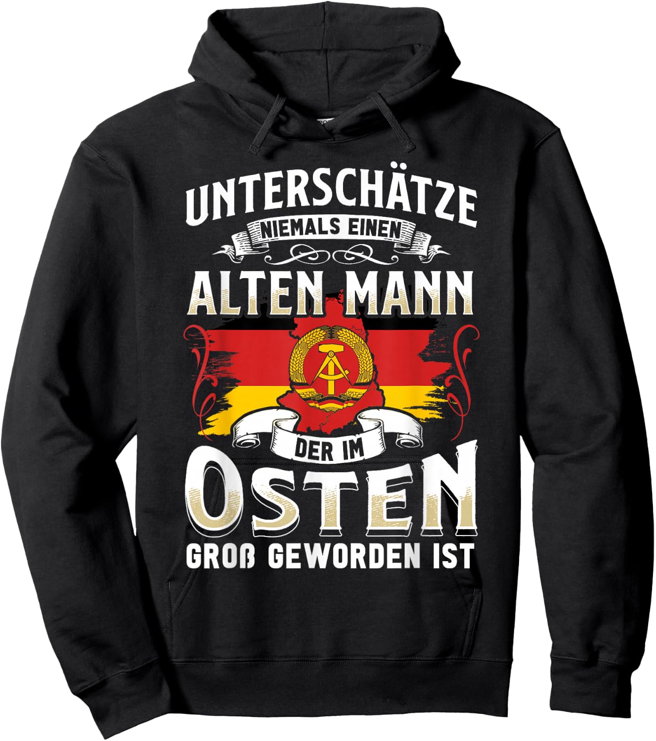 Ossi Gift Men Women East Germany NVA East GDR Hoodie - Hoodie | Black