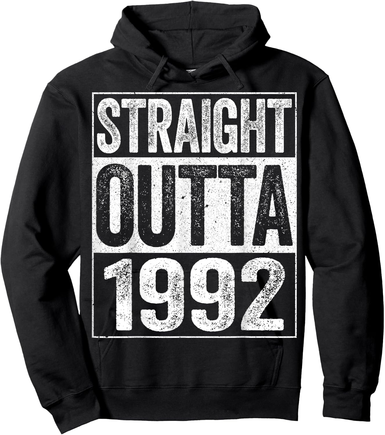 Straight Outta 1992 32nd Birthday Shirt Hoodie - Hoodie | Black