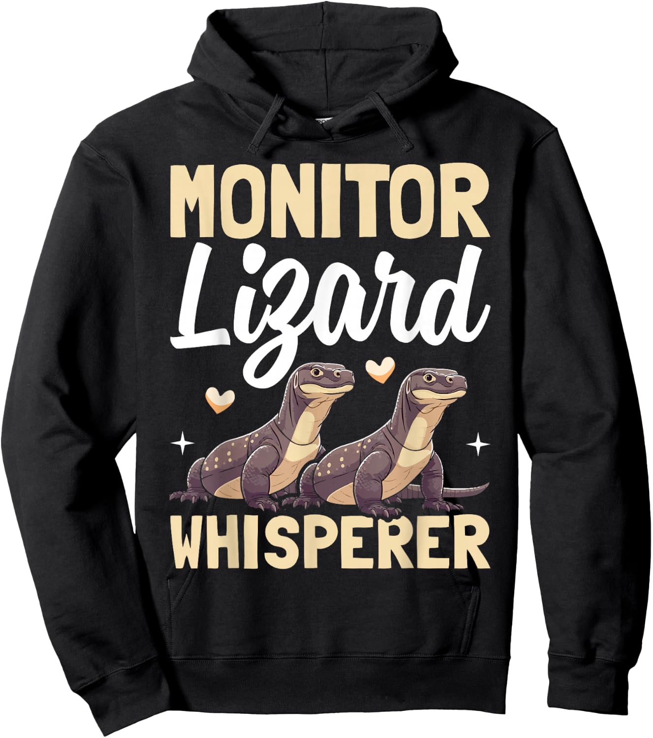 Monitor Lizard Whisperer Reptile Herpetologist Present Hoodie - Hoodie | Black
