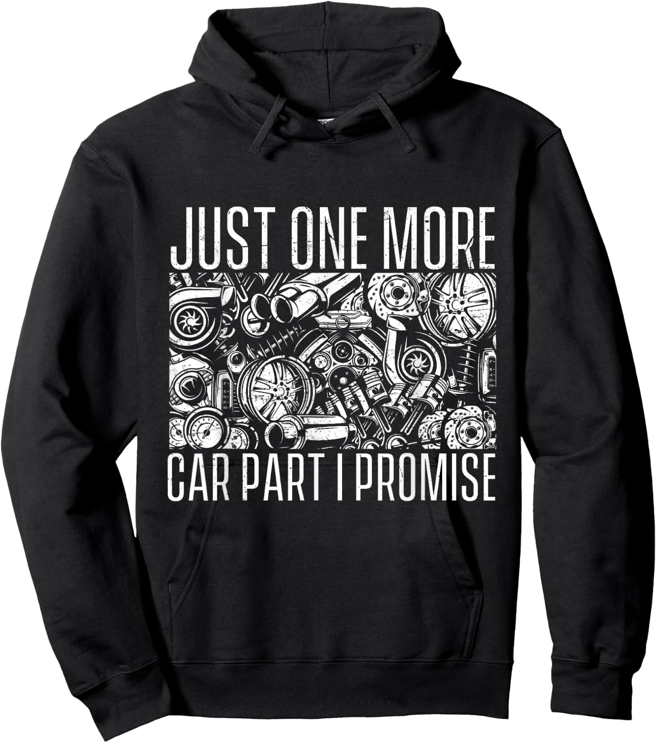 Just One More Car Part I Promise - Car Guy Auto Mechanic Hoodie - Hoodie | Black