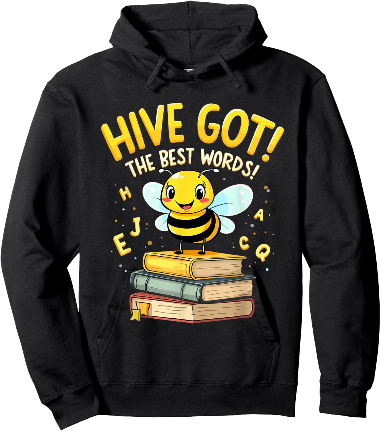 Spelling Bee Humor Spelling Champion Word Nerd Spelling Hoodie - Hoodie | Black