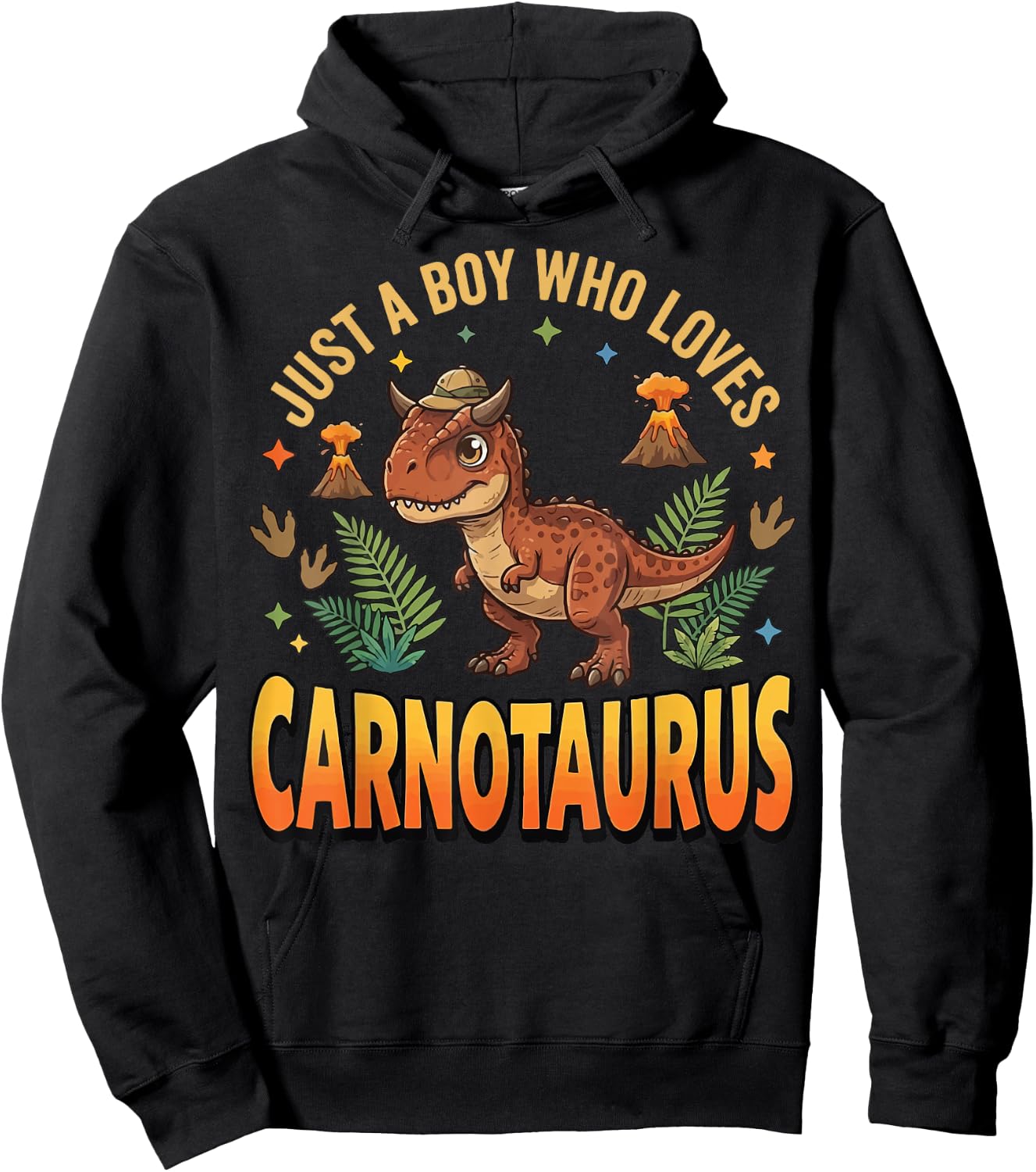 Just A Boy Who Loves Carnotaurus Hoodie - Hoodie | Black