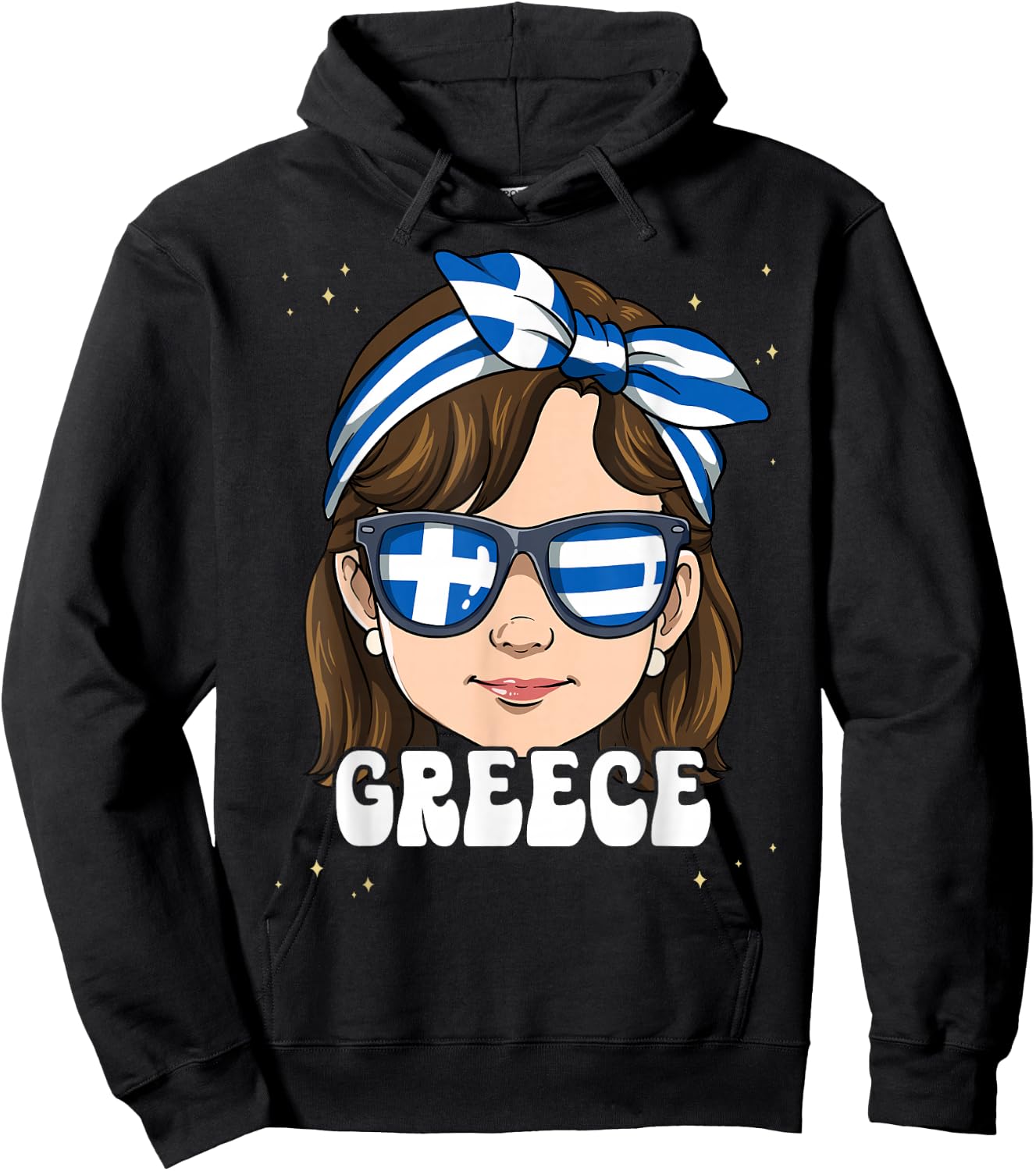 Greek Girl Griechenland Hoodie - Hoodie | Black