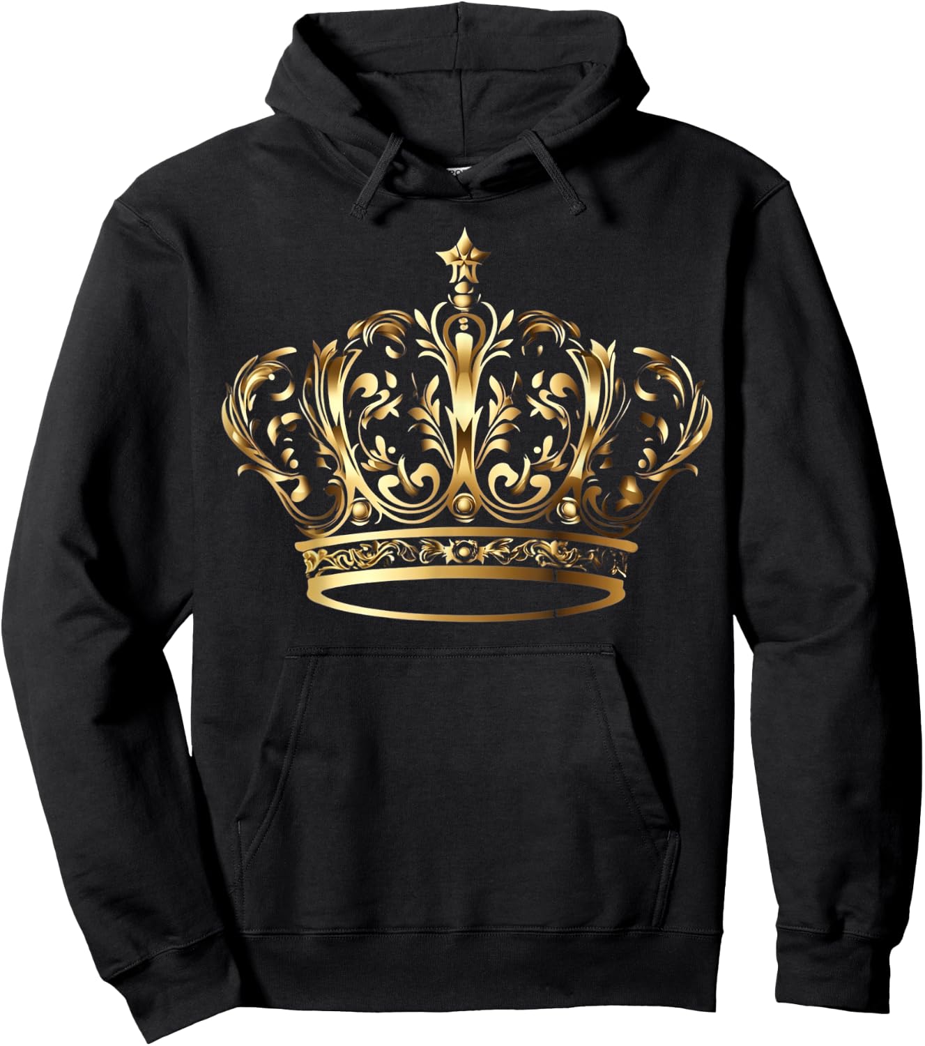 Prince Princess King Queen Crown Novelty Design Hoodie - Hoodie | Black