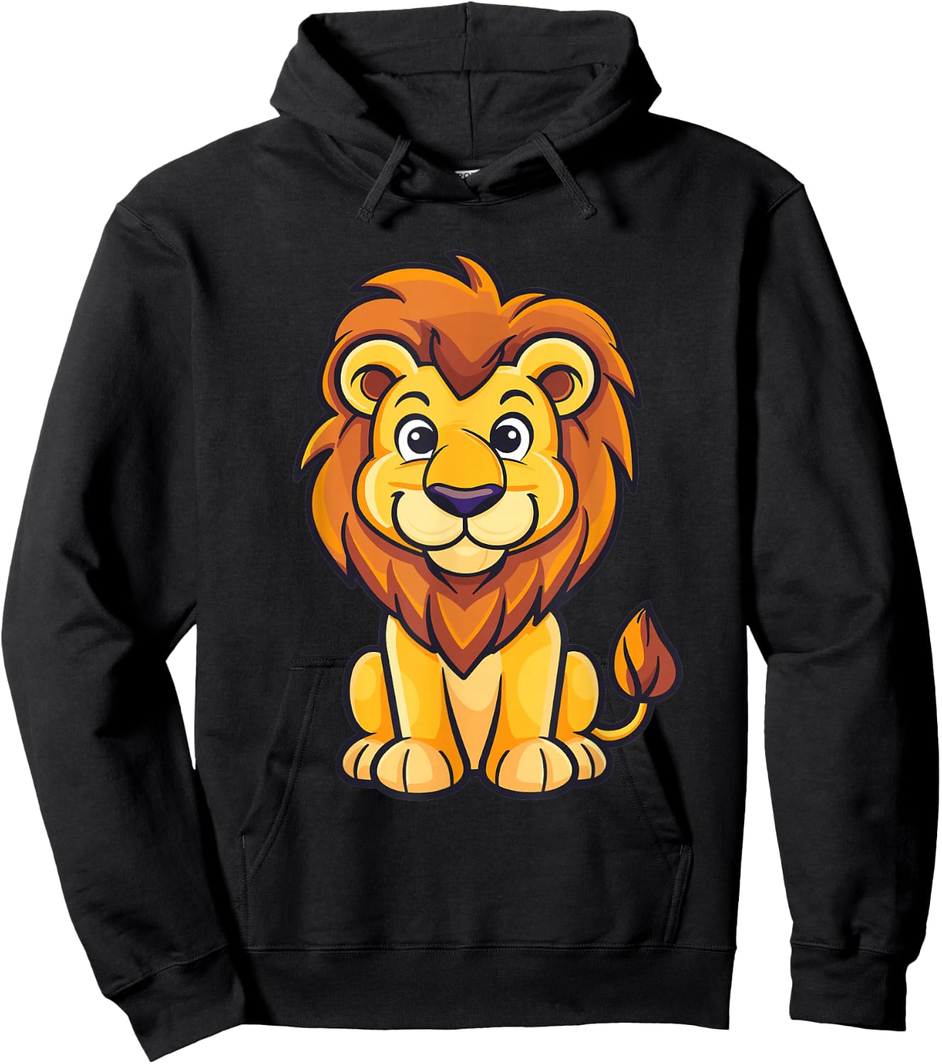 Cute Lion Children's , black Hoodie - Hoodie | Black