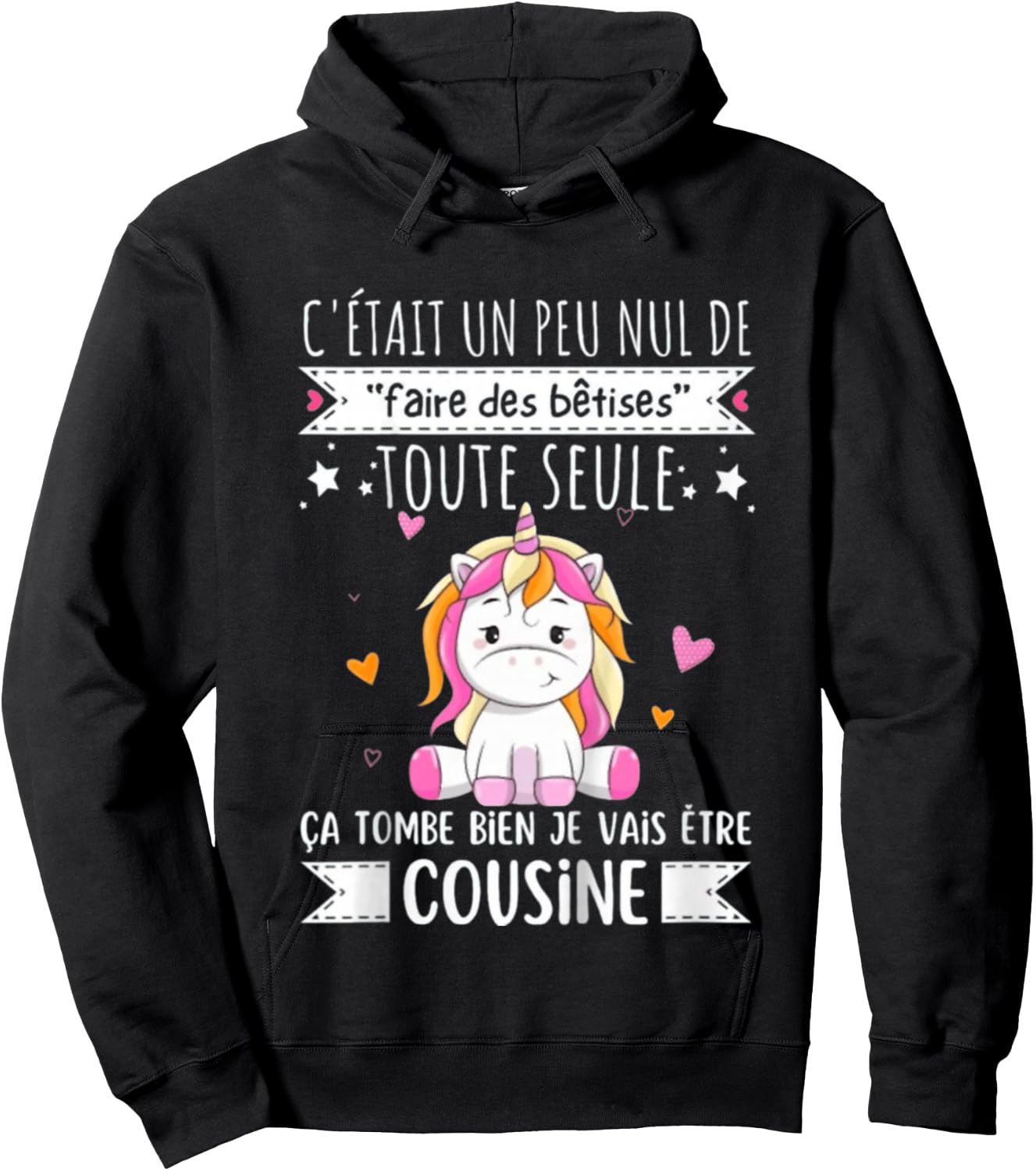 Child Future Cousine 2025 Pregnancy Announcement, Soon Cousine , Black, 2 Hoodie - Hoodie | Black