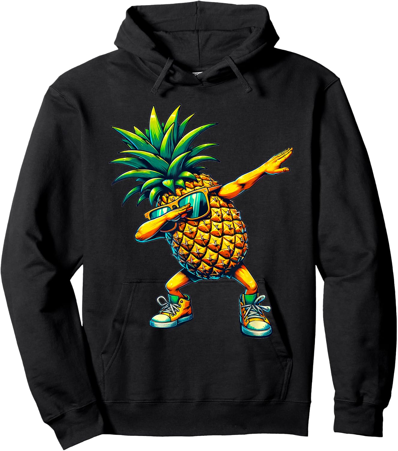 Tamponner l’ananas | Ananas drôle avec motif de fruits Hoodie - Hoodie | Black