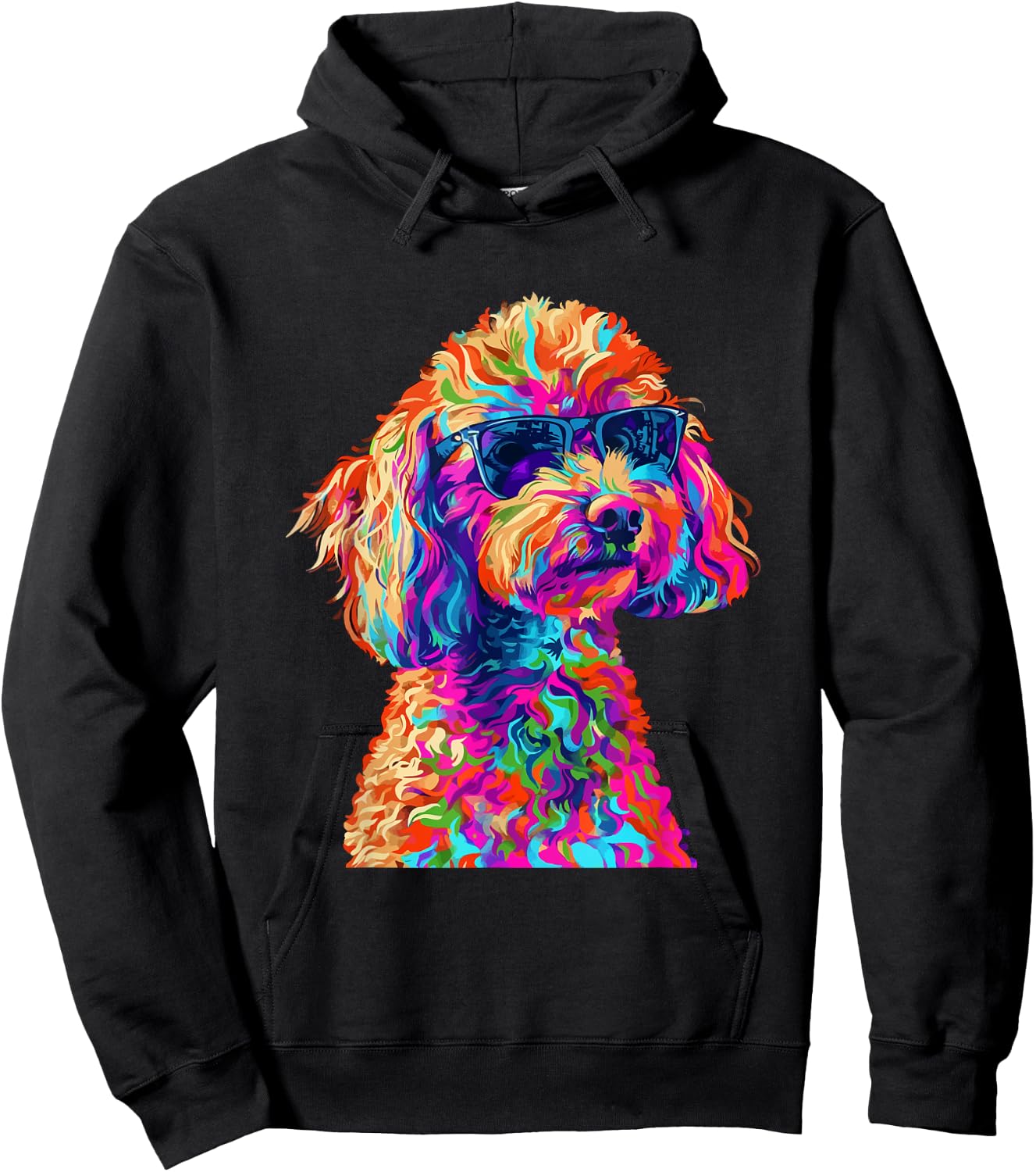 Toy Poodle Lovers Design Pop Art Funny Toy Poodle Dog Hoodie - Hoodie | Black