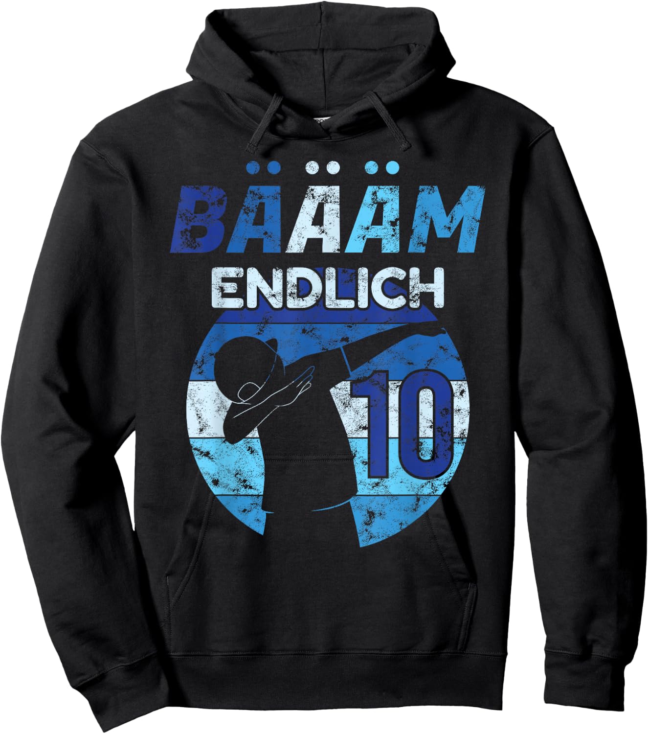 10th Birthday 10 Years Boy Dance Dab Music Finally Party Hoodie - Hoodie | Black