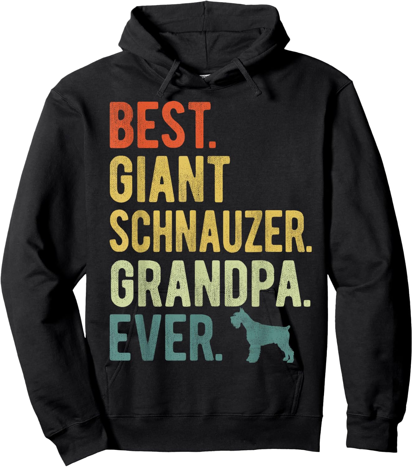 Best Giant Schnauzer Grandpa Ever Dog Lovers Father's Day Hoodie - Hoodie | Black