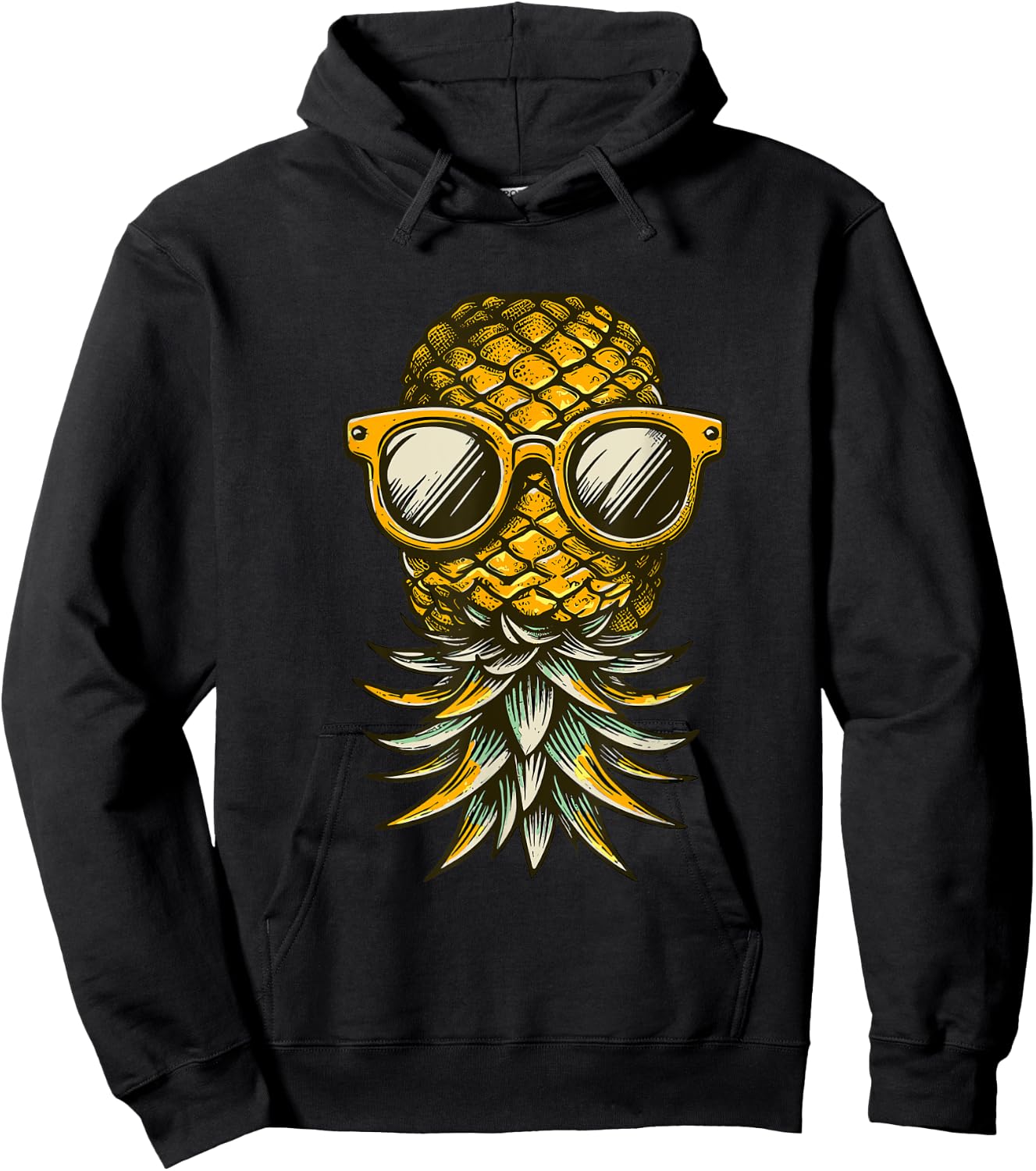 Swinger Umgedrehte Ananas Hoodie - Hoodie | Black