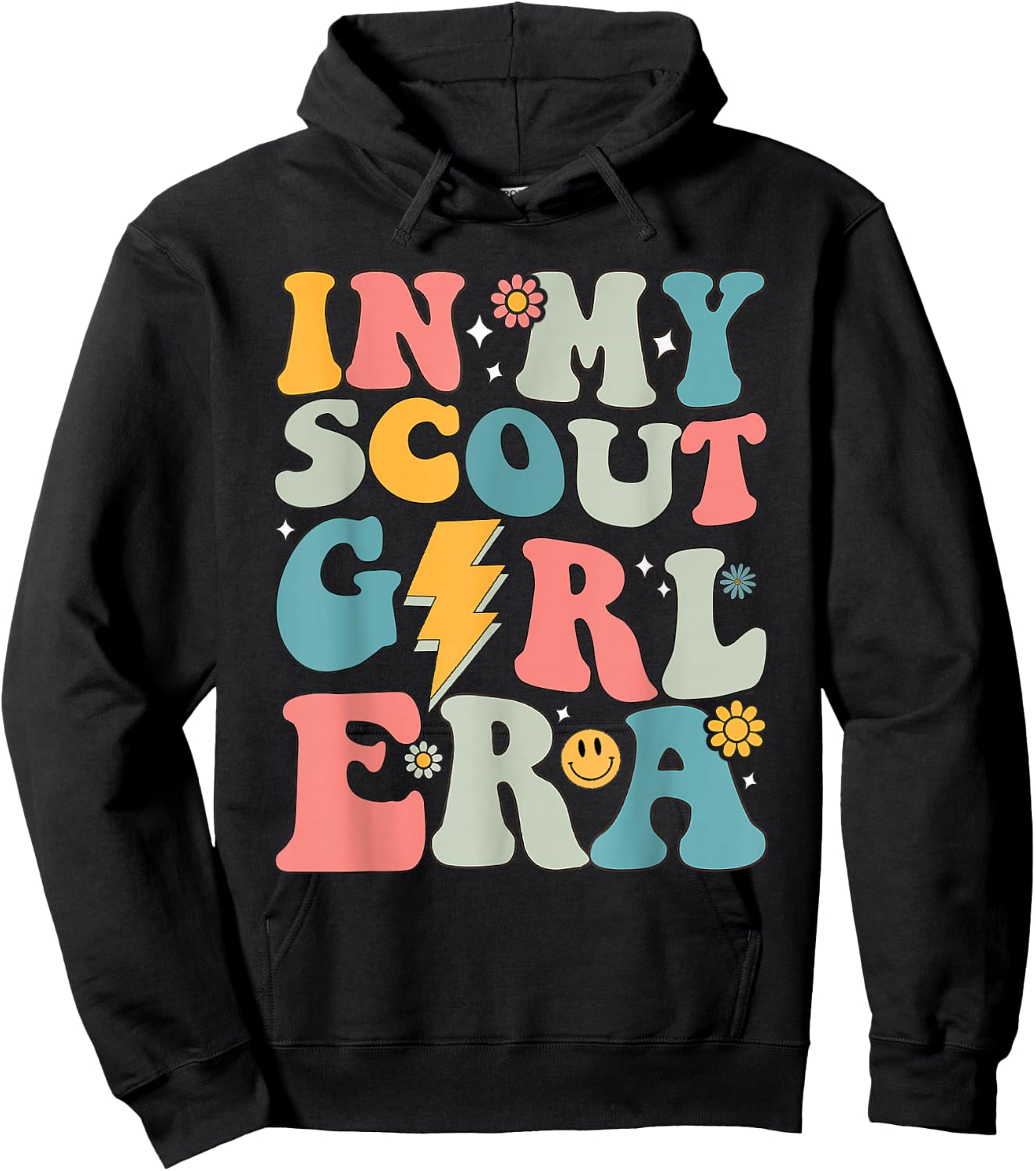 Groovy In My Scout Girl Era Women Hoodie - Hoodie | Black