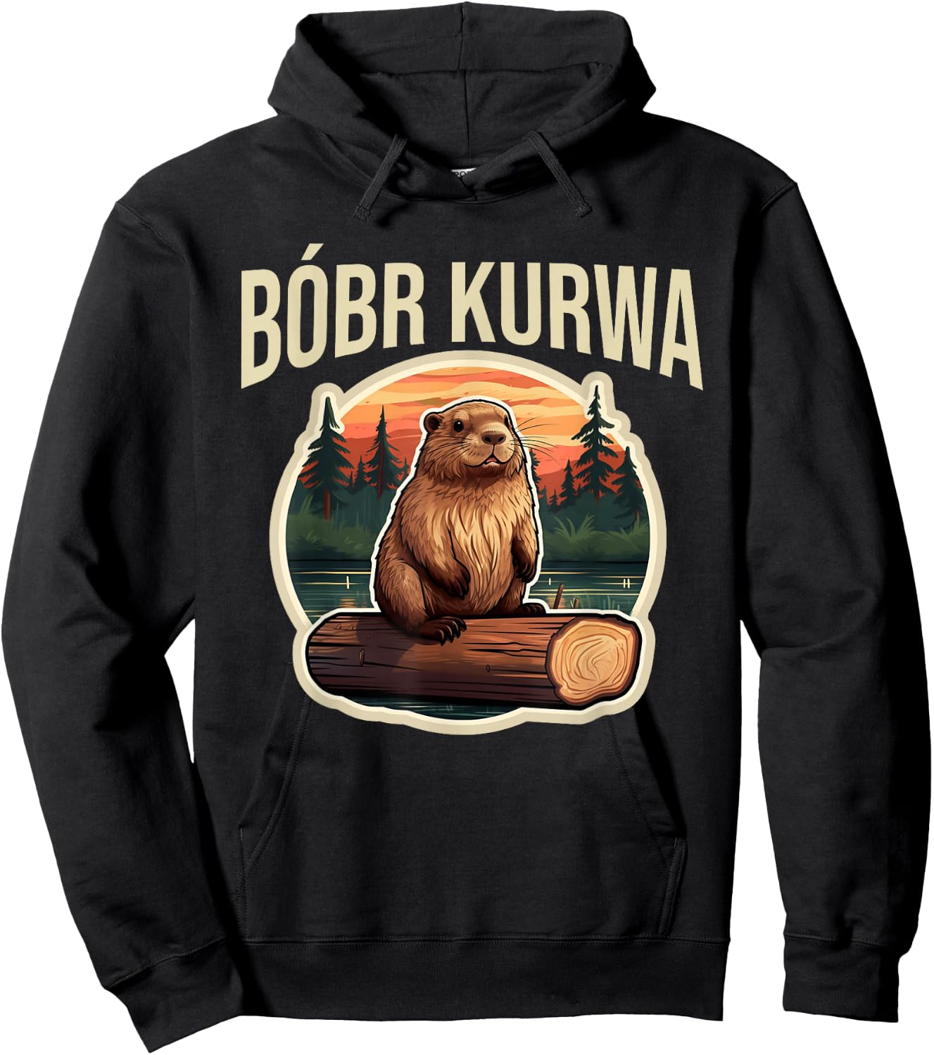 Bobr Kurwa - Bober Bobr Hoodie - Hoodie | Black