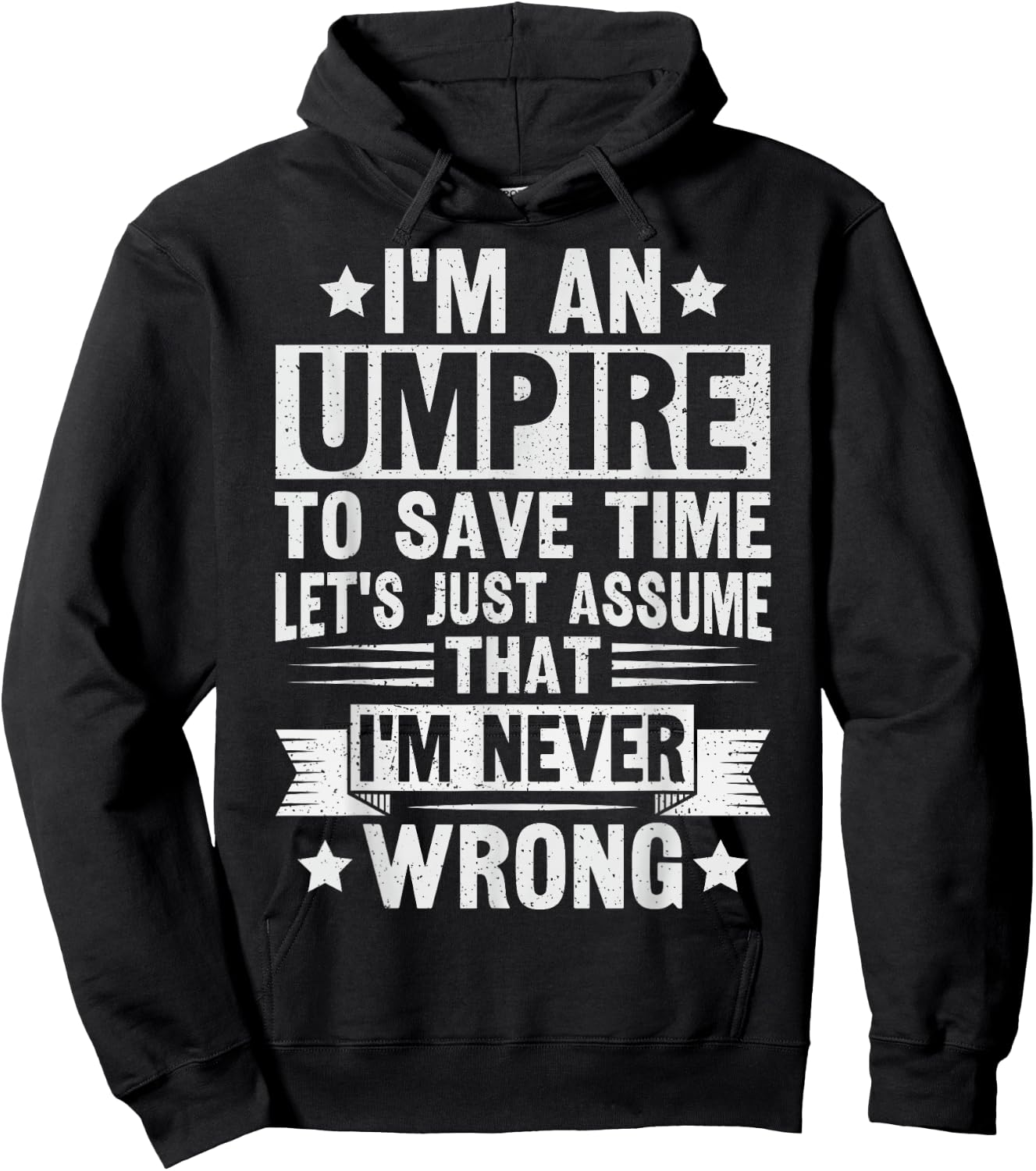 Umpire Funny Basketball Design for an Umpire Hoodie - Hoodie | Black