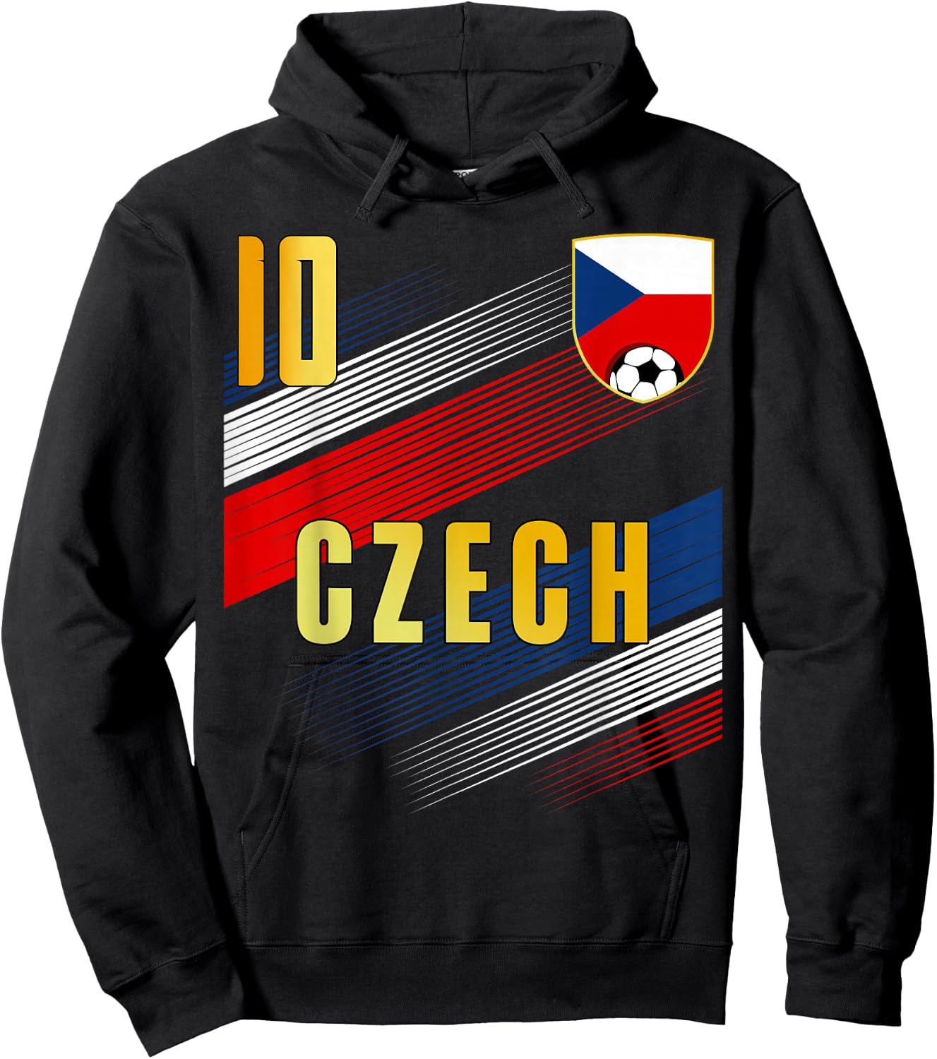 Czech Republic Flag Czechia Pride Lovers Hoodie - Hoodie | Black