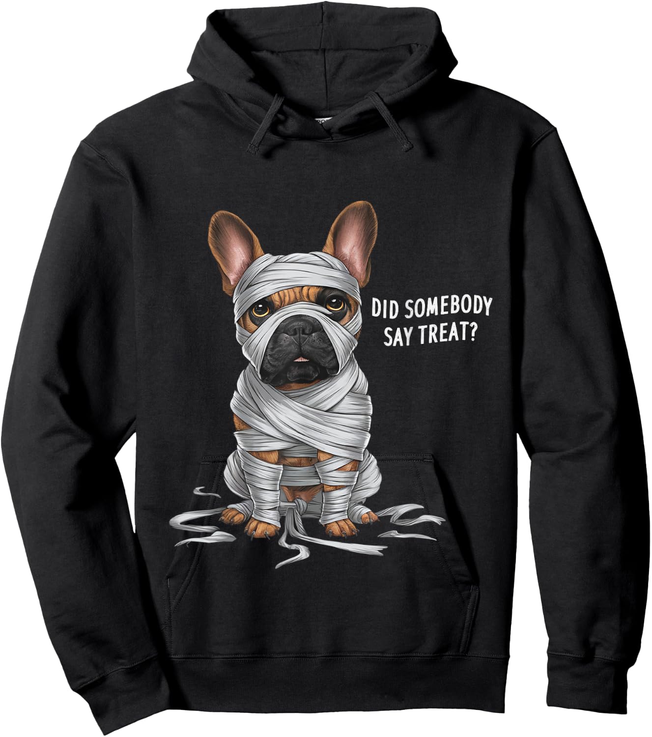 French Bulldog Mummy Halloween Dog Hoodie - Hoodie | Black