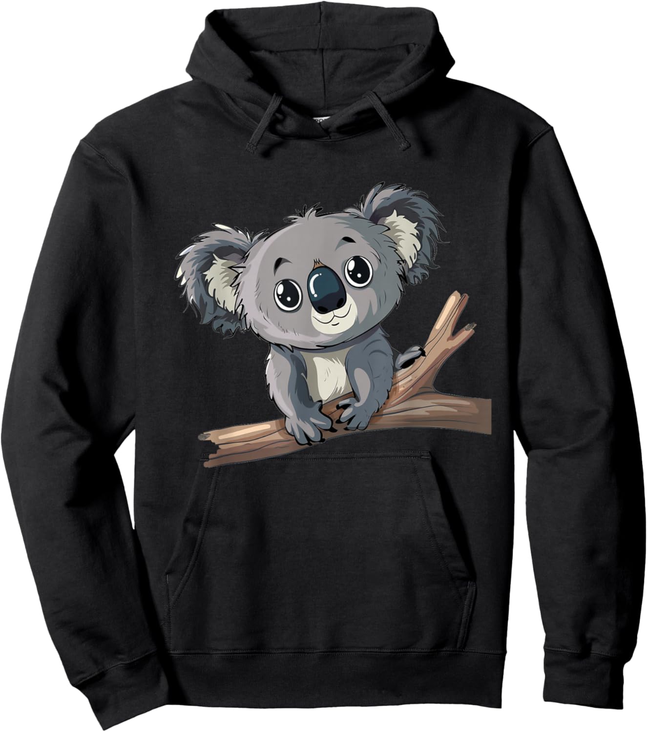 Boys Girls Funny Koala Face Costume , black Hoodie - Hoodie | Black