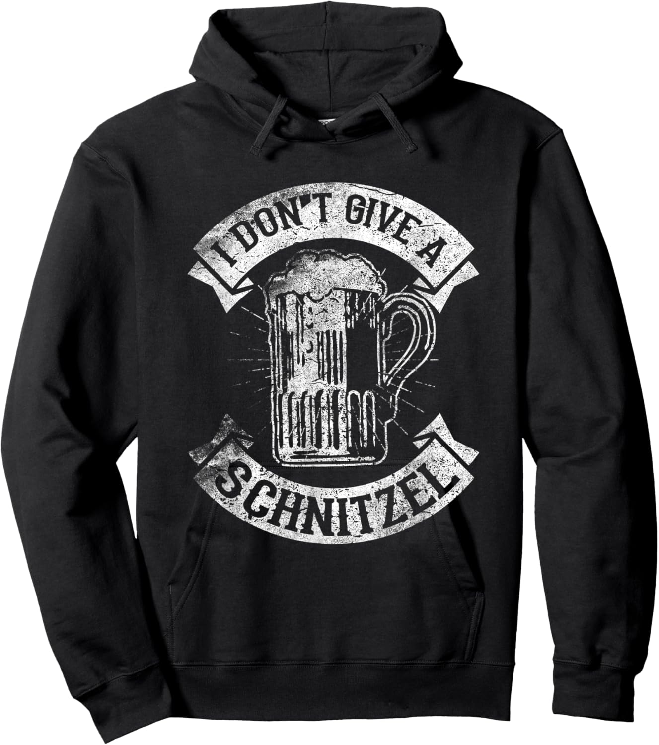 I Don't Give A Schnitzel Funny Saying German Pride Hoodie - Hoodie | Black