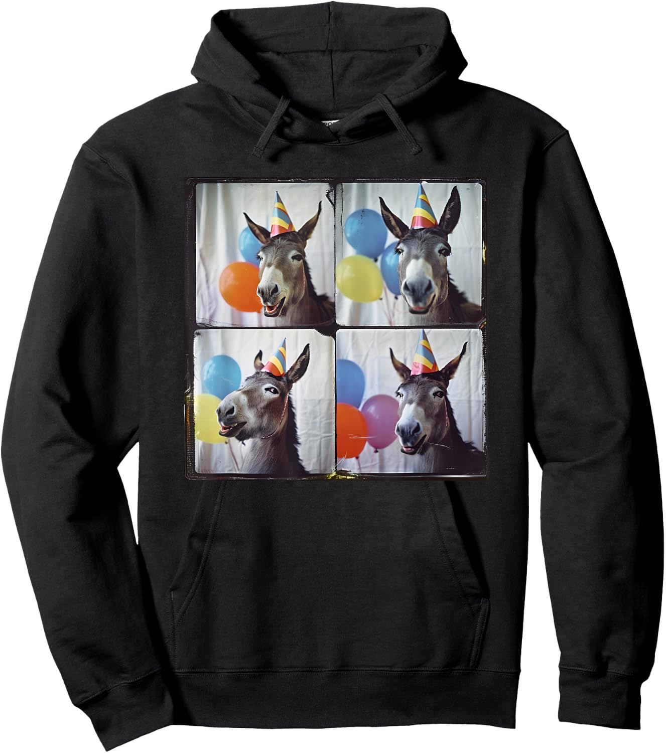 Donkey Lover Men Women Kids Farm Animal Birthday Hoodie - Hoodie | Black