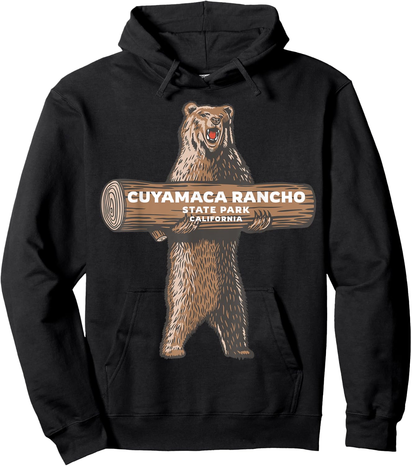 Cuyamaca Rancho State Park California CA Bear Souvenir Hoodie - Hoodie | Black