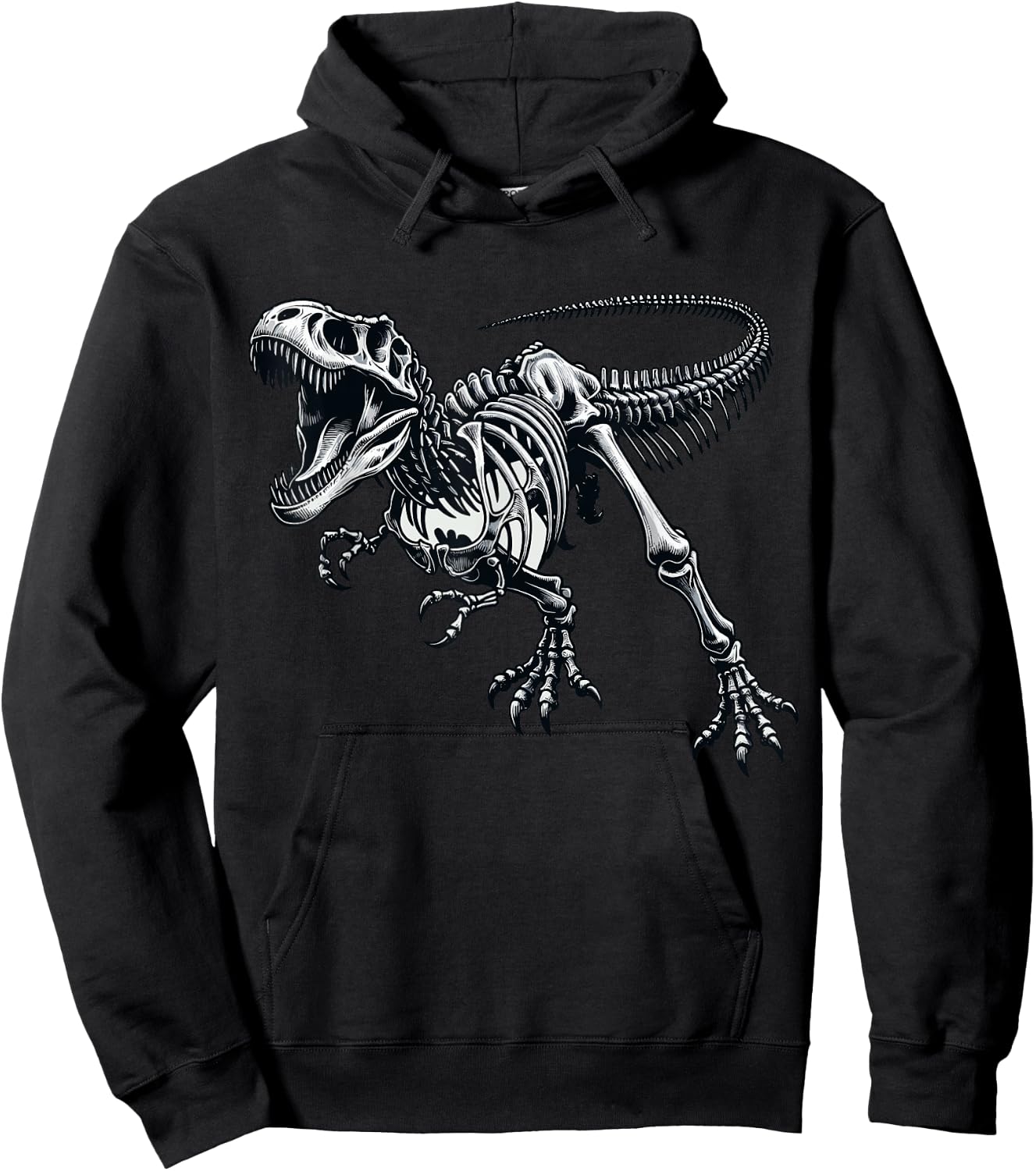 T-Rex Fossil Paleontologist Dinosaur Bones Hoodie - Hoodie | Black