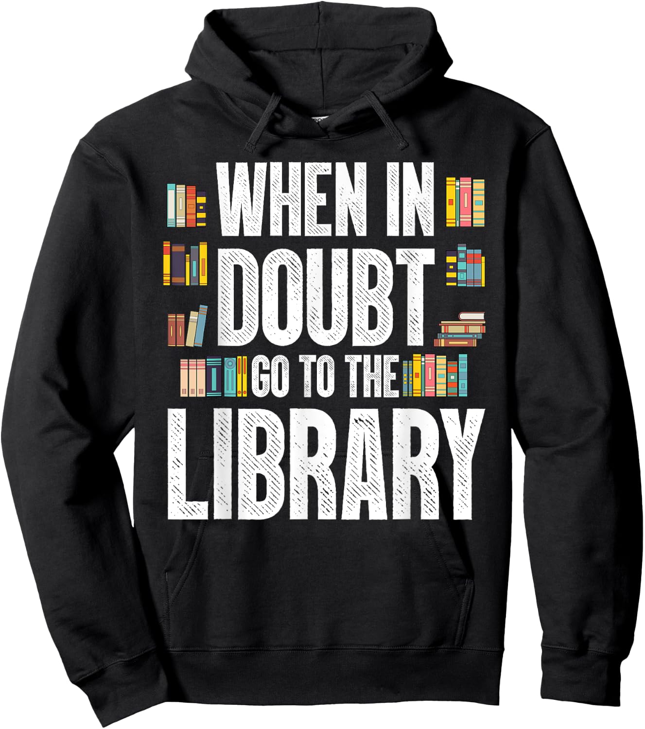 Cool Book Reader Men Women Library Themed Bookworm Librarian Hoodie - Hoodie | Black
