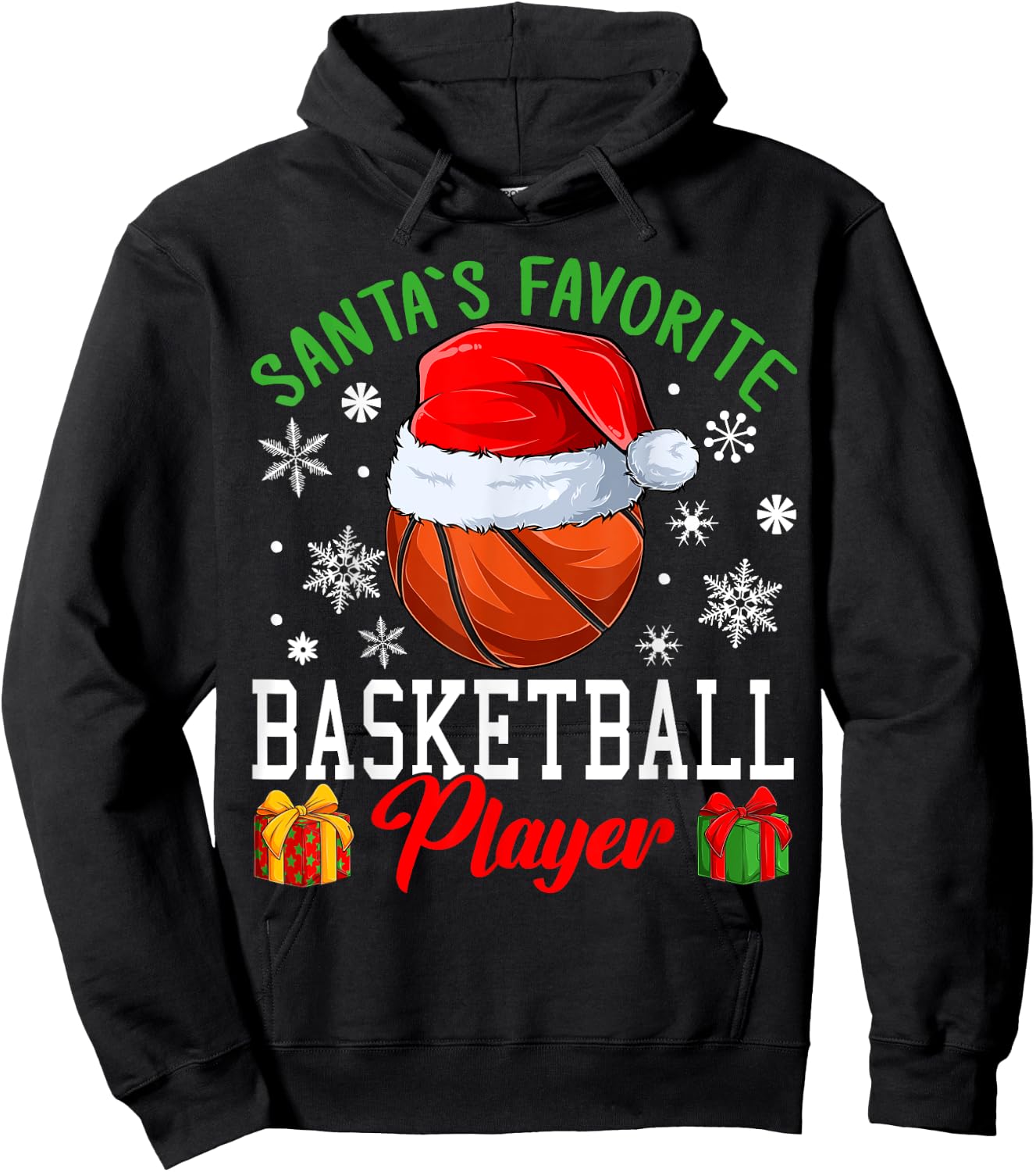 Basketball Christmas - Santa´s favorite Basketball player Hoodie - Hoodie | Black