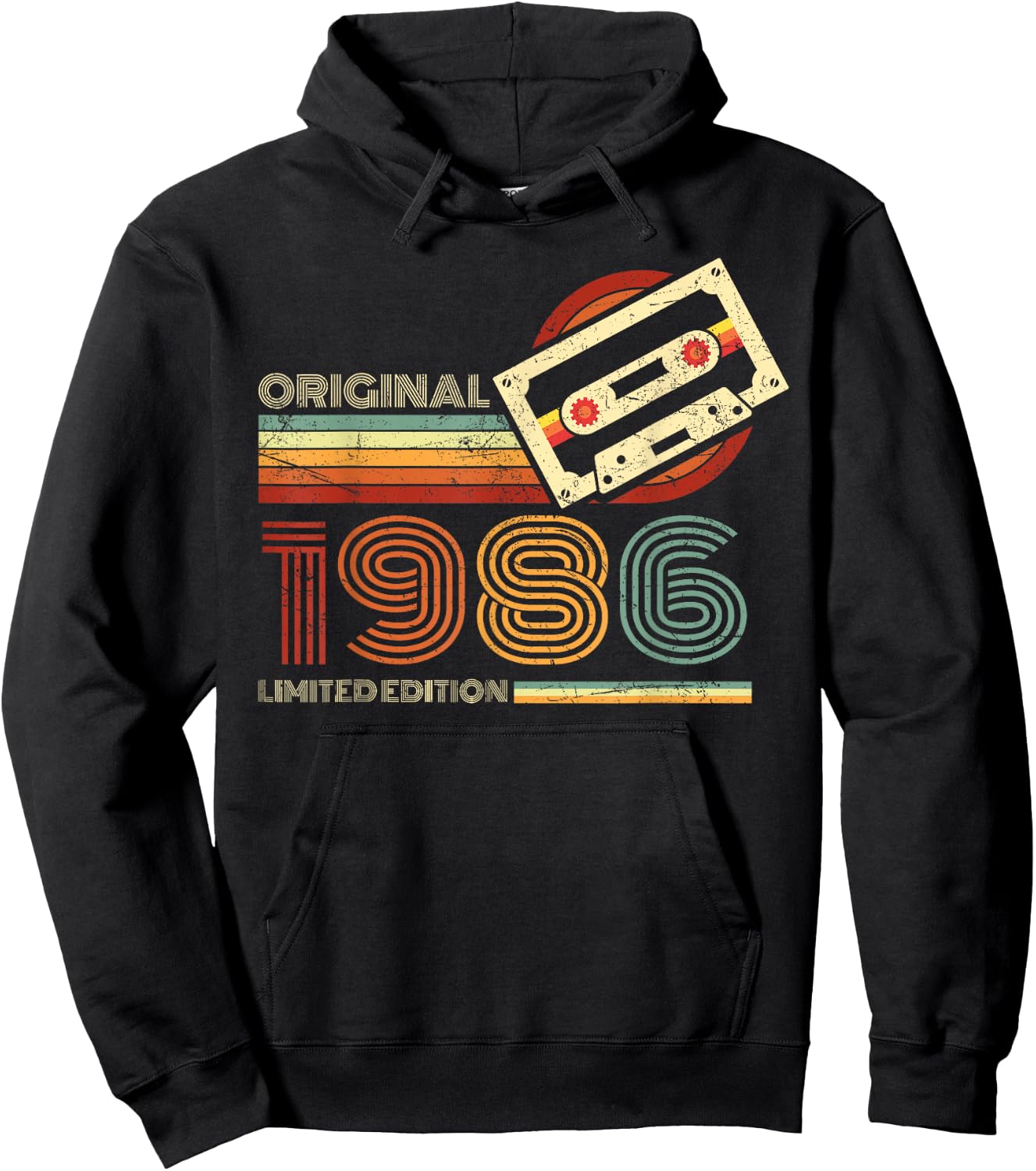 Jahrgang 1986 Retro Geburtstagsshirt zum 40. Geburtstag Hoodie - Hoodie | Black