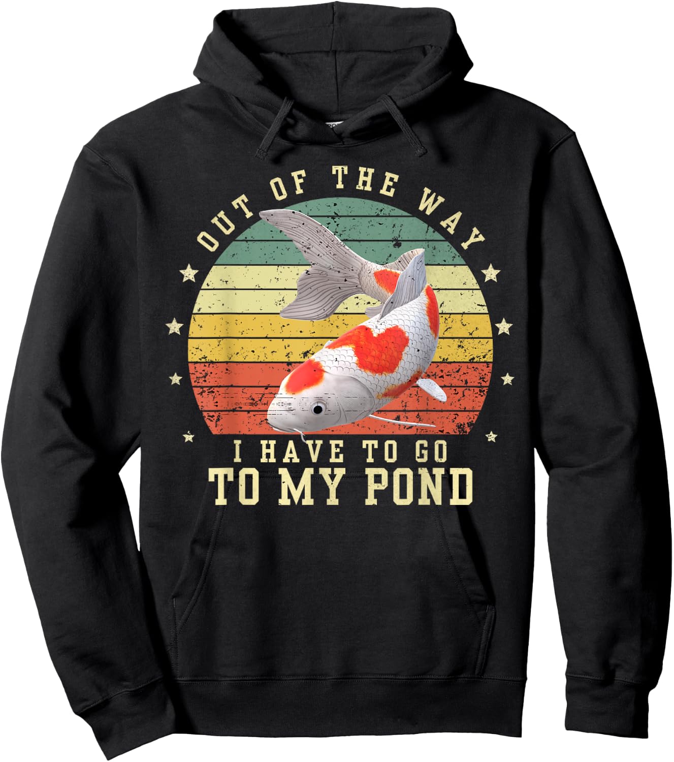 Out of the way I have to go to my koi pond Coy Fish Birthday Hoodie - Hoodie | Black