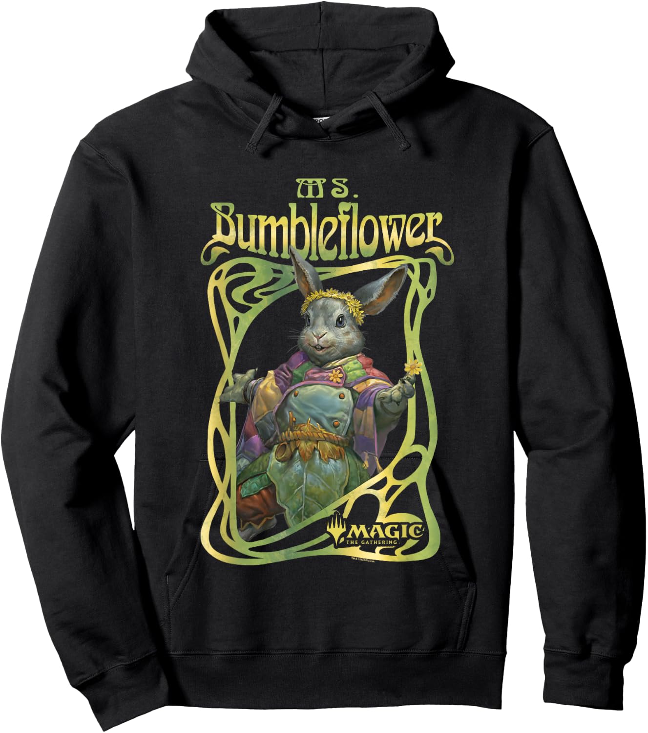 Magic: The Gathering Ms. Bumbleflower Portrait Vintage , black Hoodie - Hoodie | Black