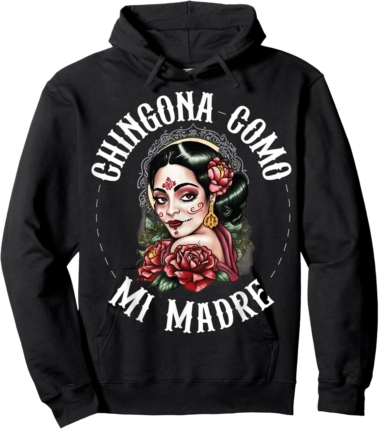 Chingona Como Mi Madre Latin Heritage Hoodie - Hoodie | Black