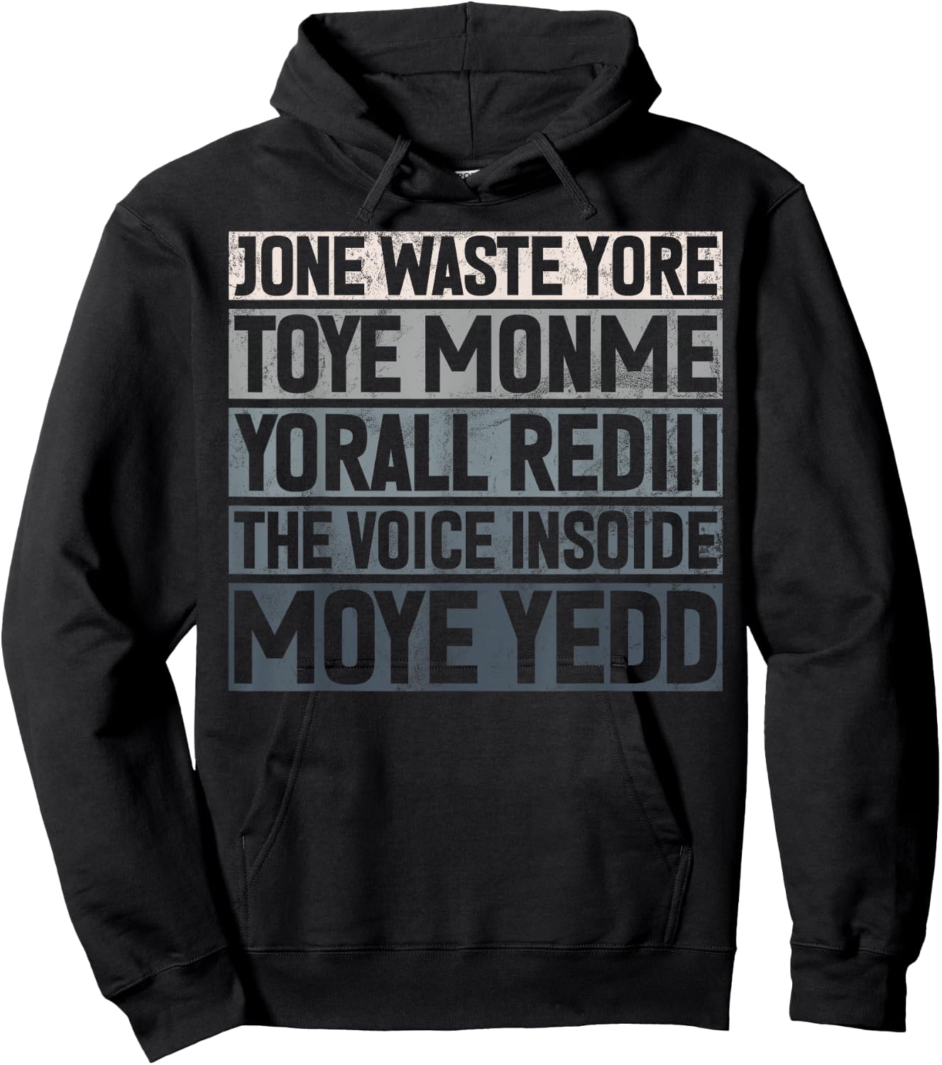 Jone Waste Yore Toye Monme Yorall Rediii Lustiger Witz Humor Hoodie - Hoodie | Black