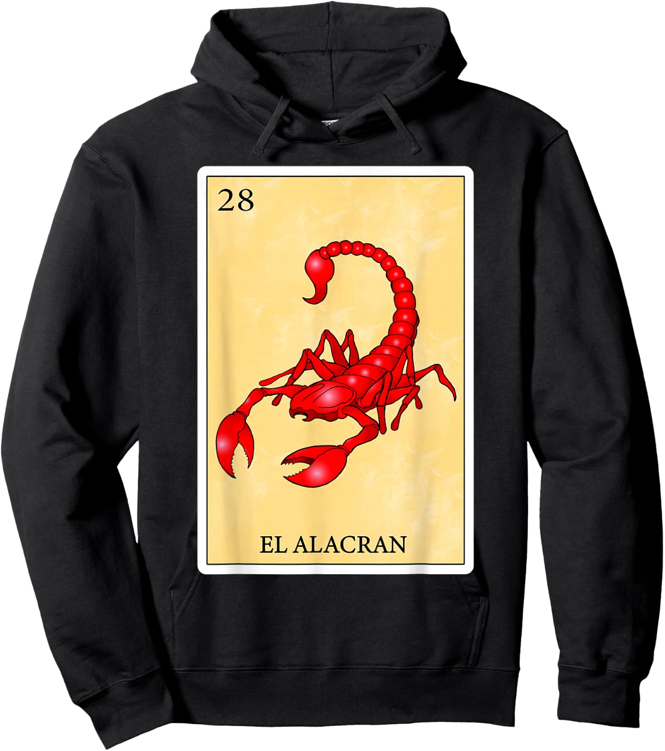 Funny Spanish-Mexican Bingo Gifts - El Alacran Hoodie - Hoodie | Black