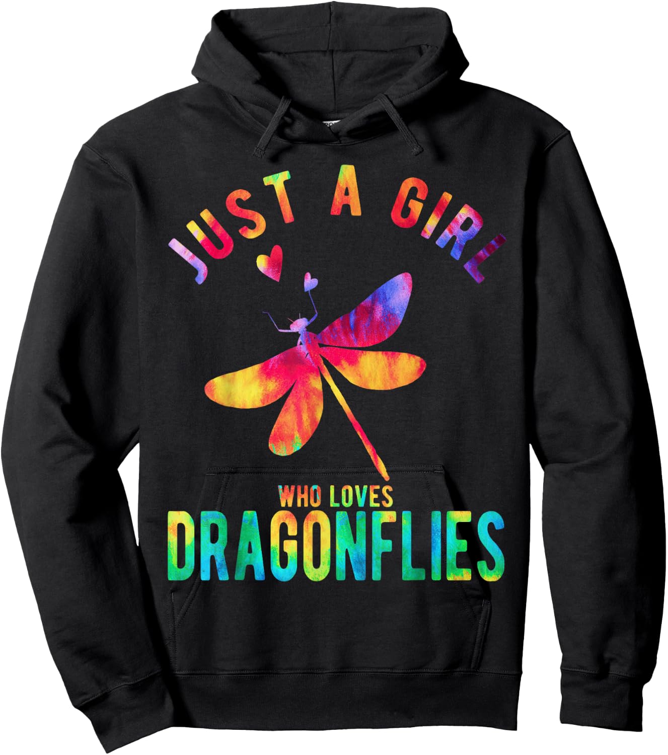 Just A Girl Who Loves Dragonflies Dragonfly Lover Hoodie - Hoodie | Black